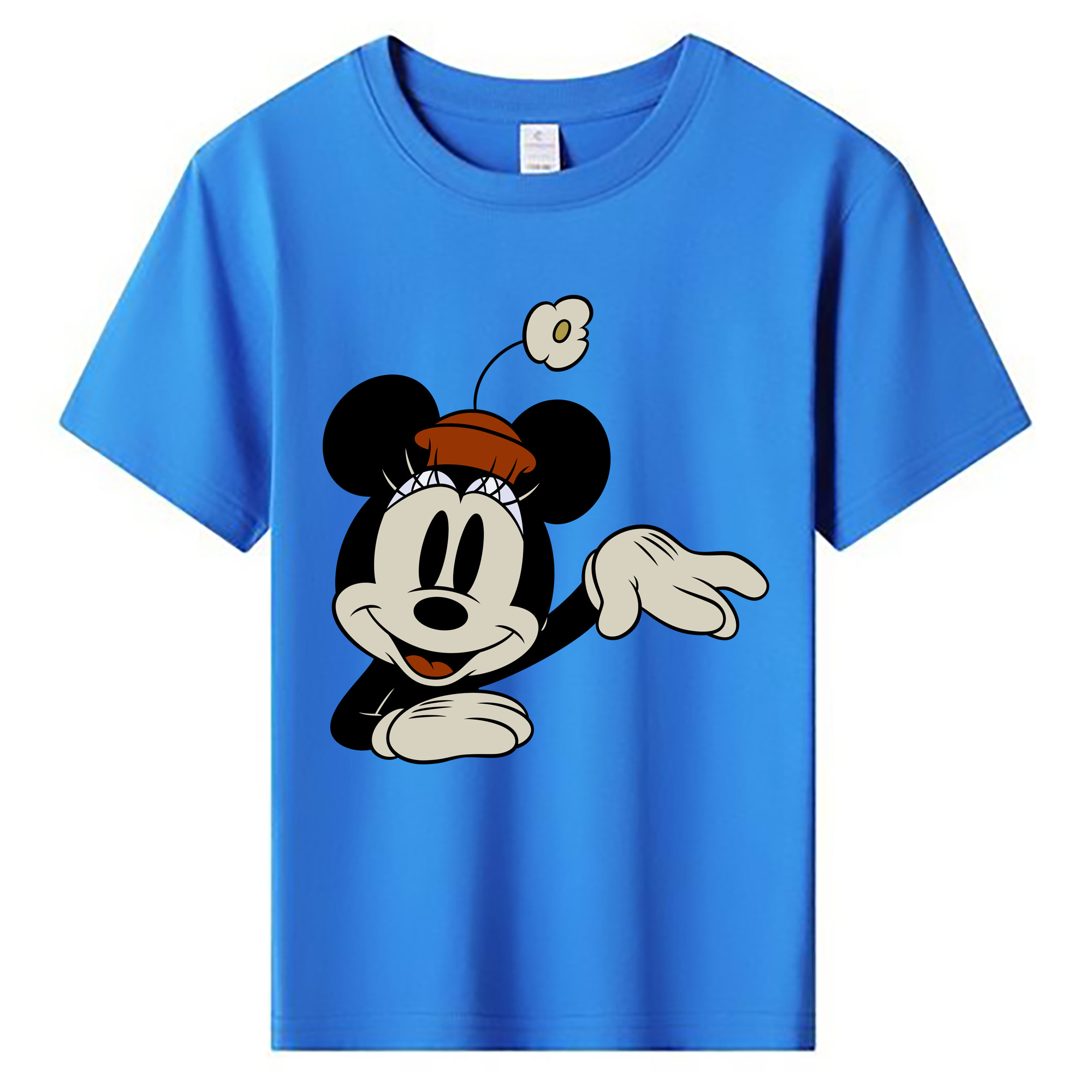 ミッキーマウス Mickey Mouse 綿100％キッズTシャツ（フロントプリント）
